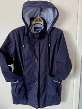 Mackintosh New England Women’s Navy Hooded Rain Jacket